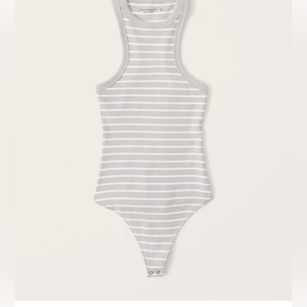 Striped Ribbed Scuba Essential Bodysuit